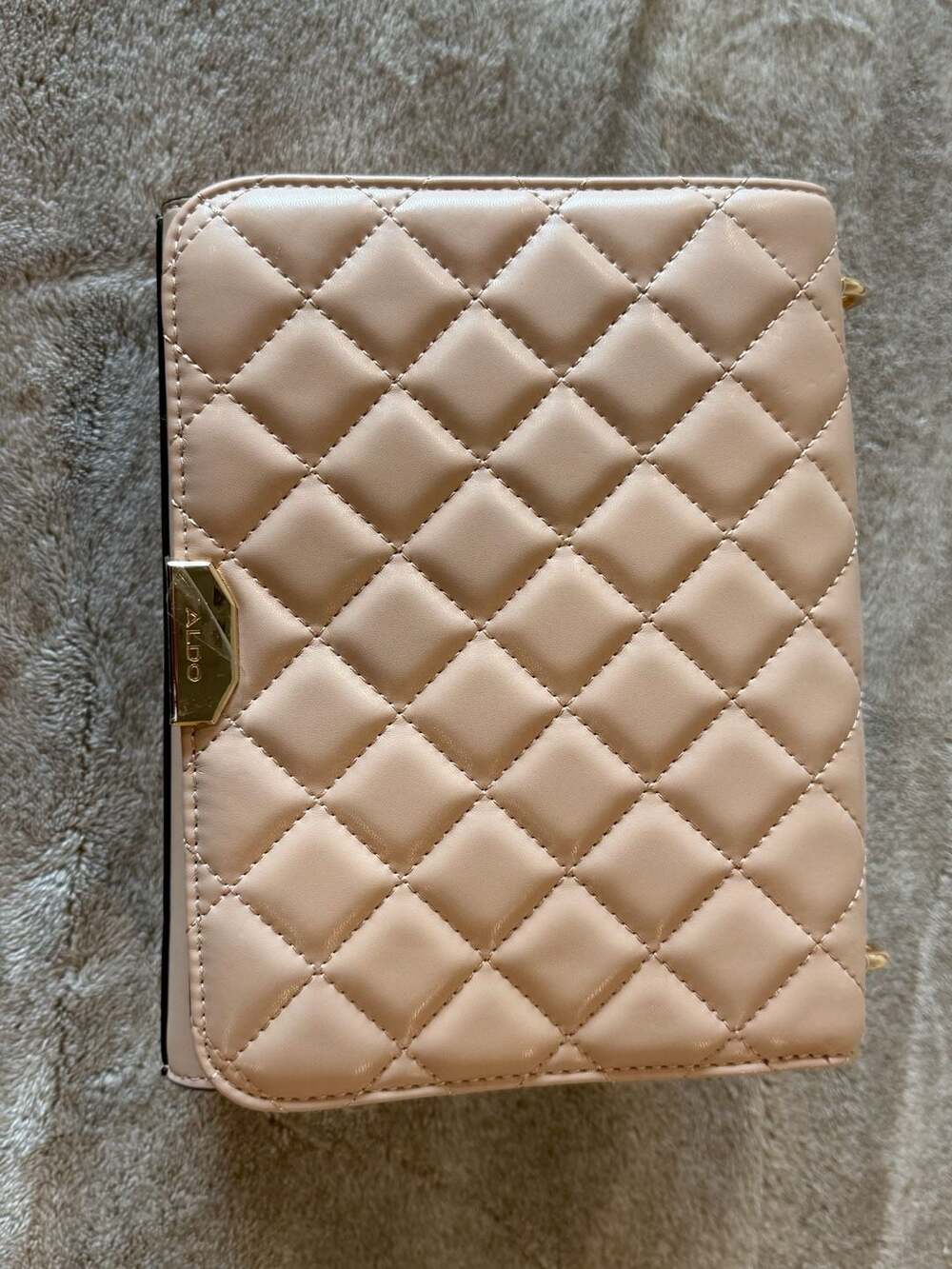 ALDO Mardale Beige Quilted Crossbody Handbag